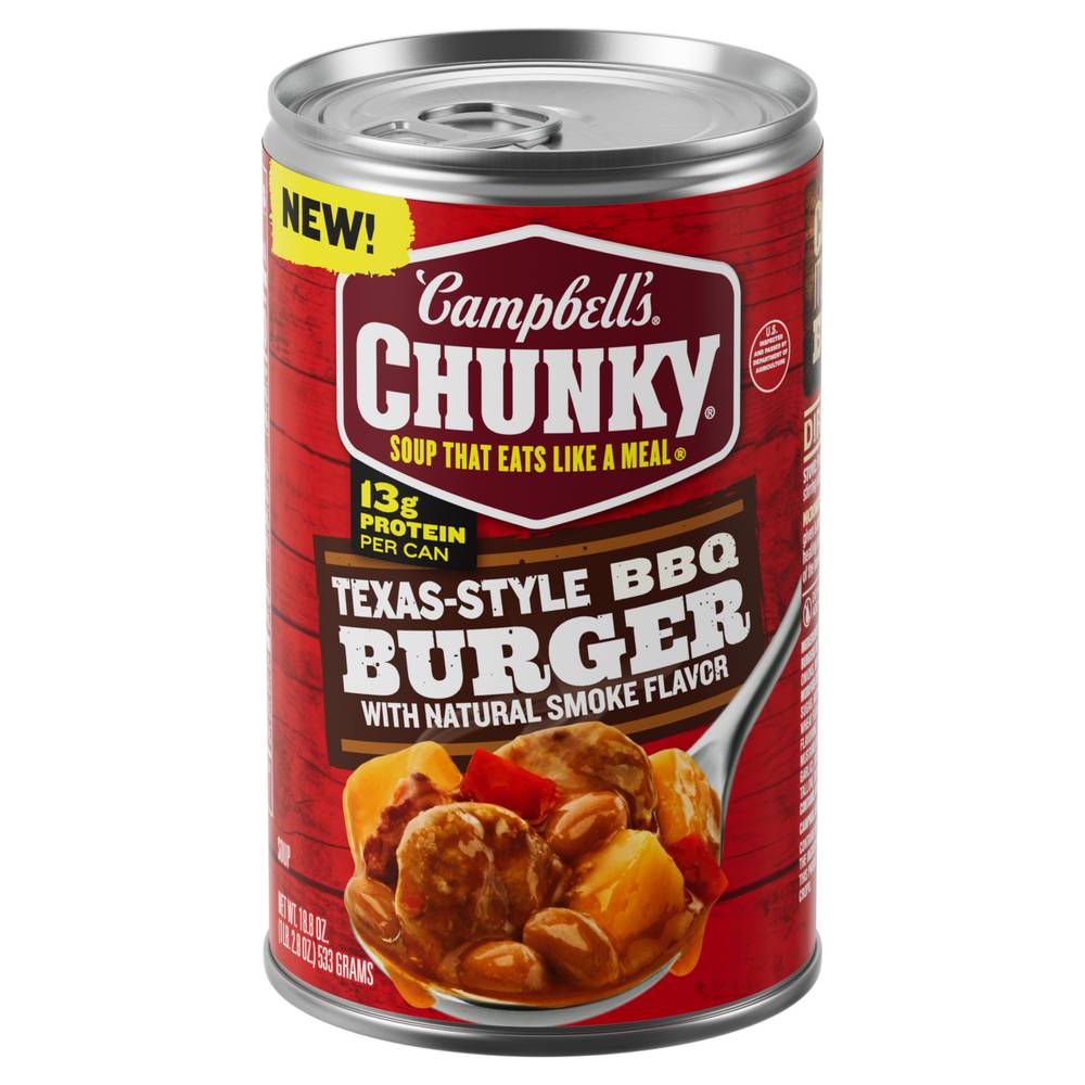 Campbell's Chunky Texas-Style Bbq Burger Soup, Smoke (18.8 oz)