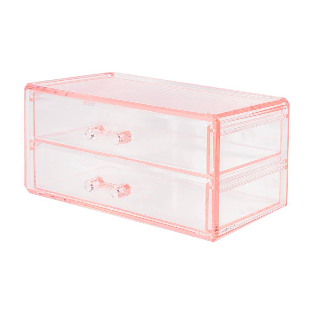 Miniso · Caja de almacenamiento con cajón coral