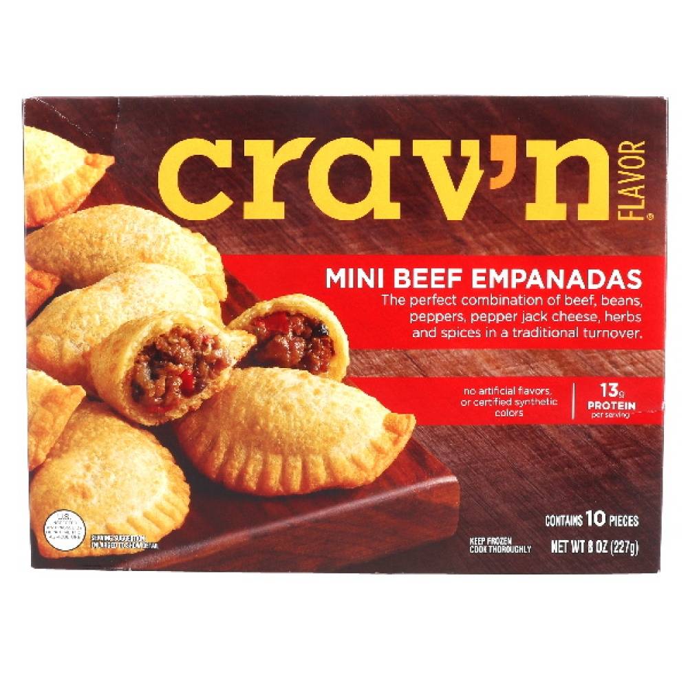 Crav'n Flavor Mini Beef Empanadas (8 oz, 10 ct)