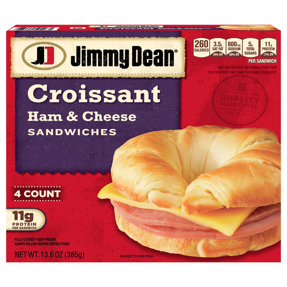 Jimmy Dean Ham & Cheese Croissant Sandwiches ( 4 ct )