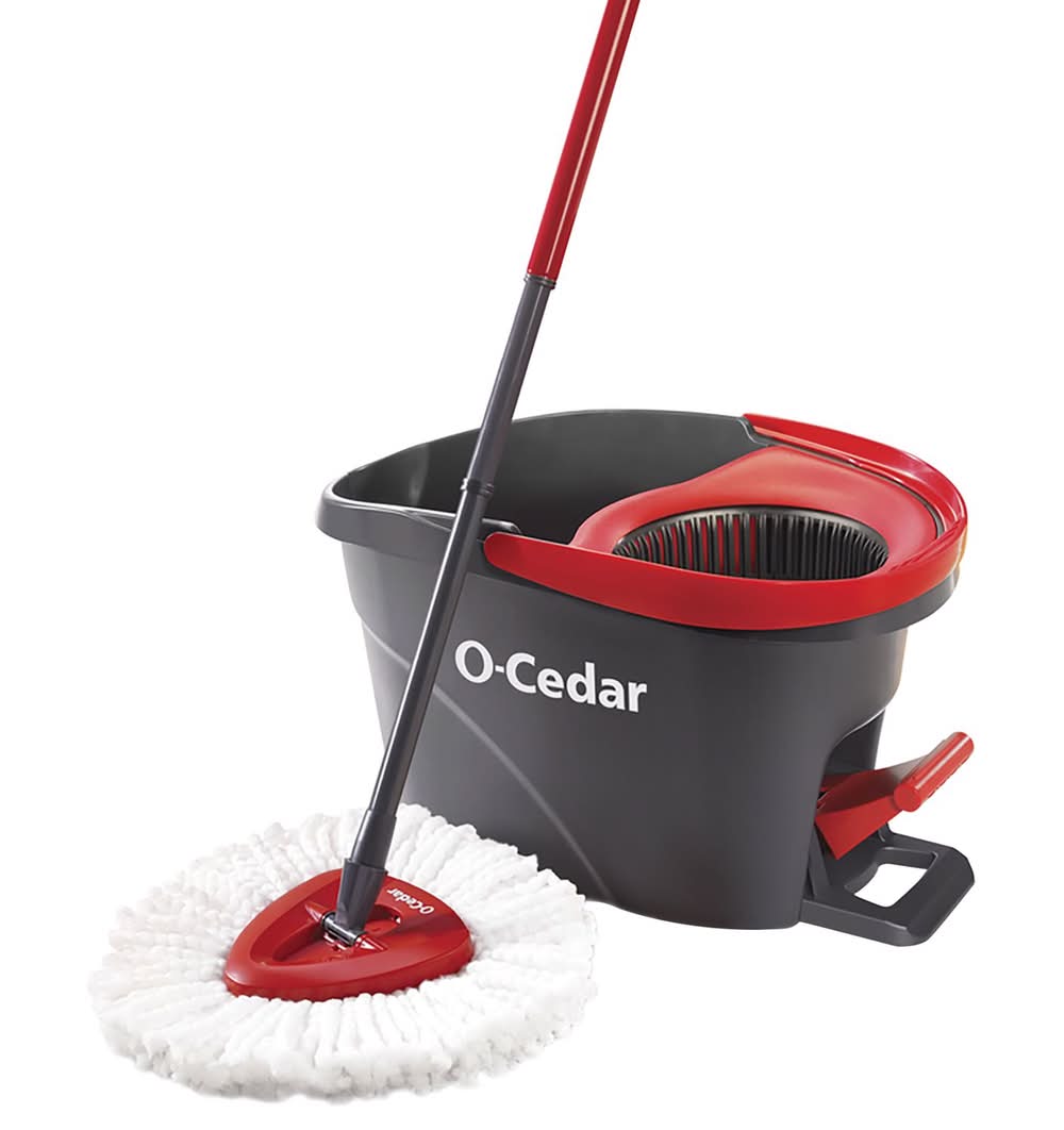O-Cedar Easywring 12 In. W Spin Mop With Bucket