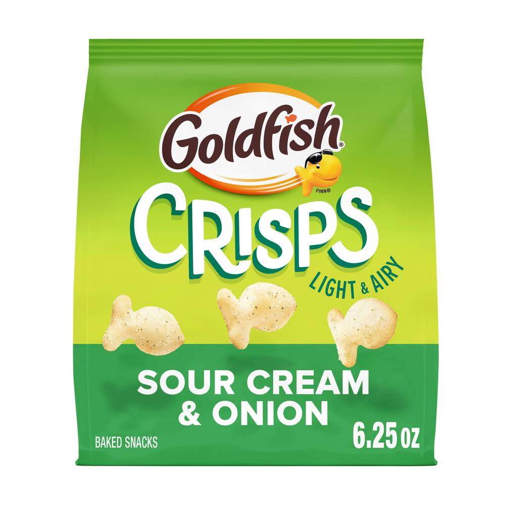 Goldfish Baked Snacks Crisps, Sour Cream-Onion (6.25 oz)