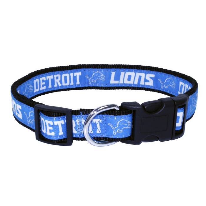 Pets First NFL Collar Detroit Lions, Medium