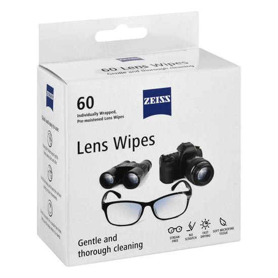 Zeiss Lens Wipes (60 wipes)