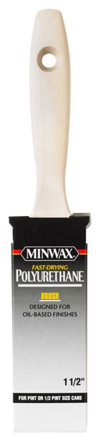Minwax Polyurethane 1-1/2 In. Flat Varnish Brush