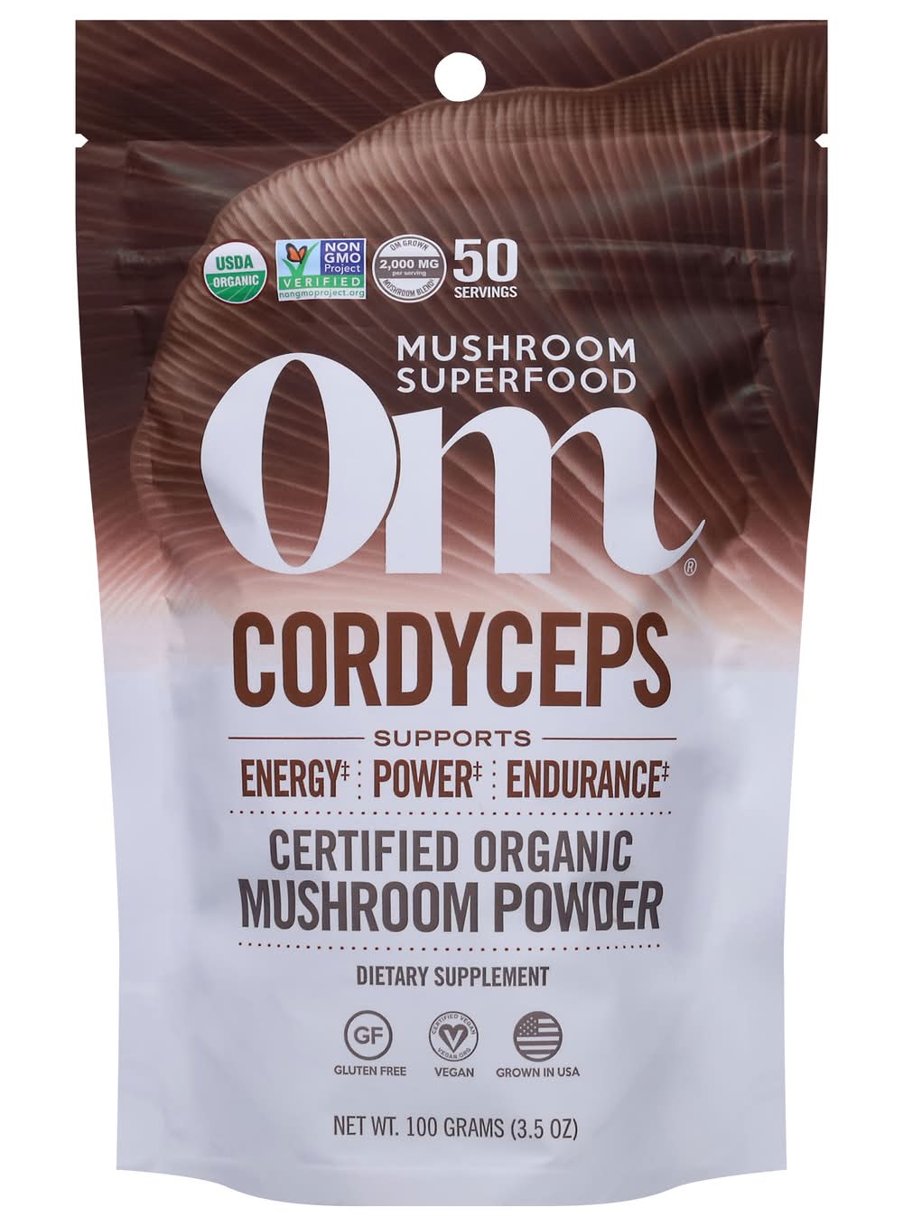 Om Cordyceps Mushroom Powder (3.5 oz)