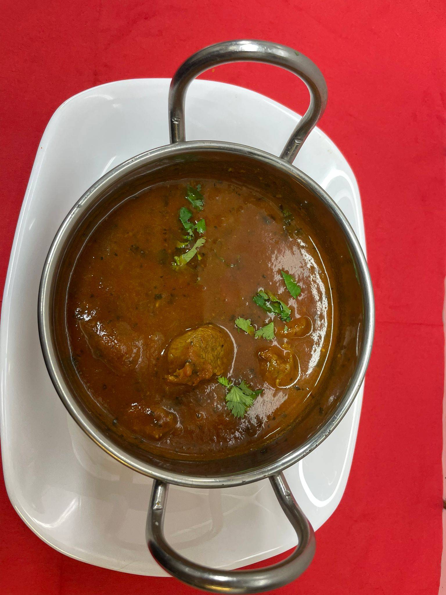 Plat agneau curry