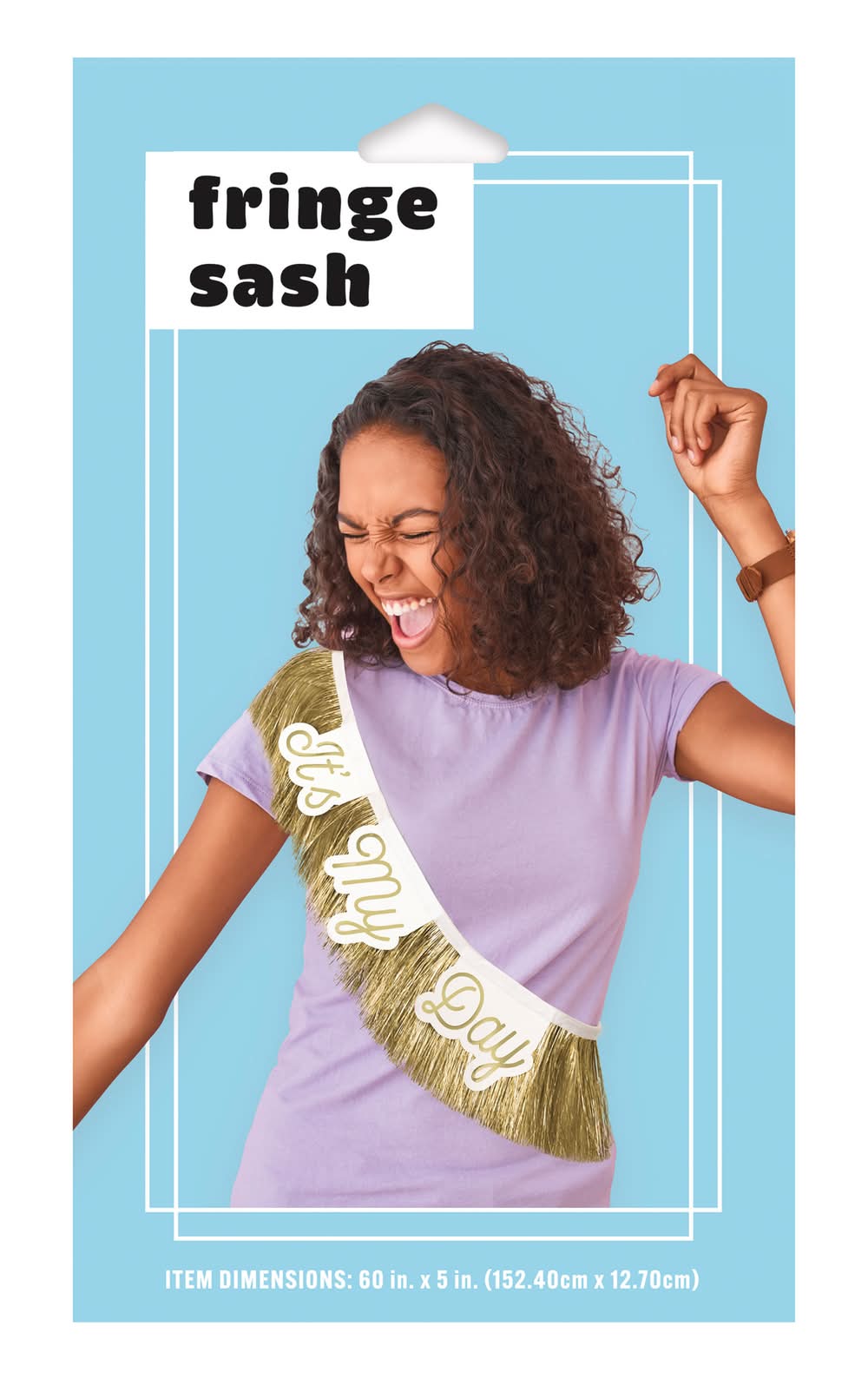 'It's My Day' Fringe Sash