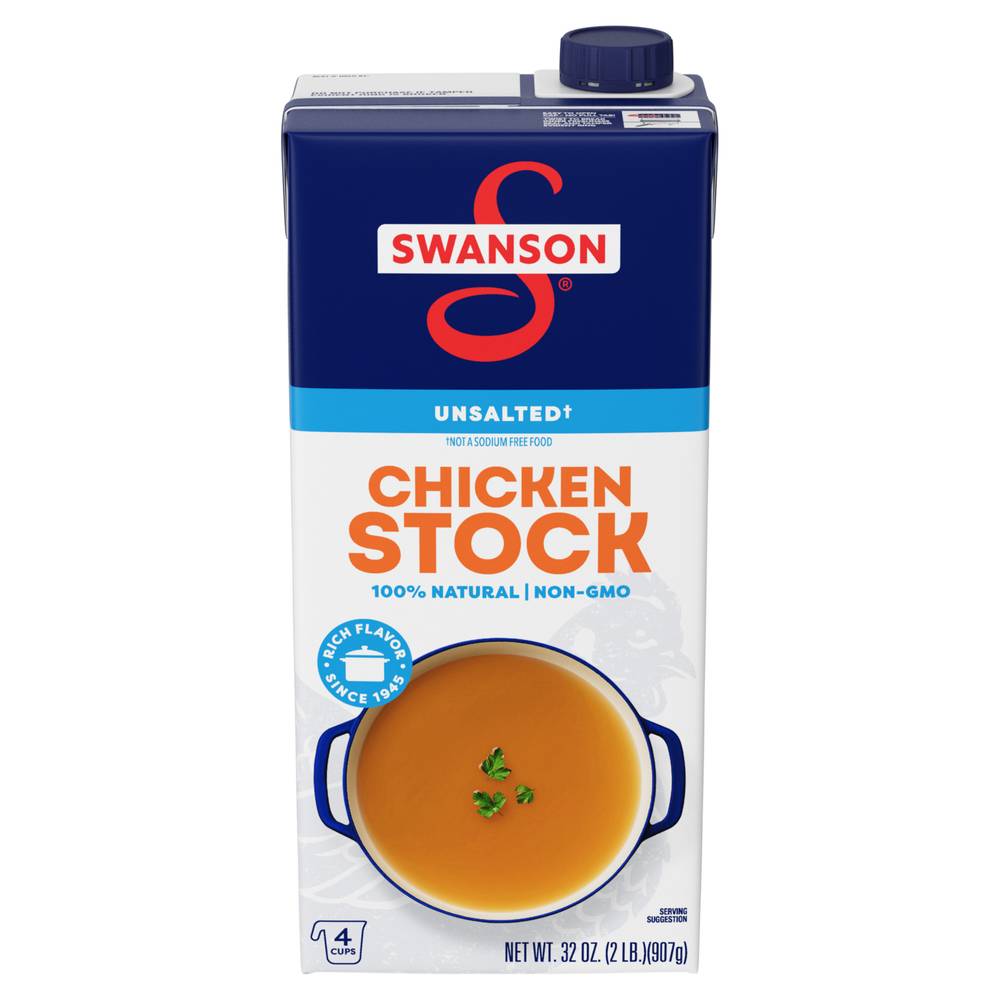 Swanson Natural Unsalted Chicken Cooking Stock