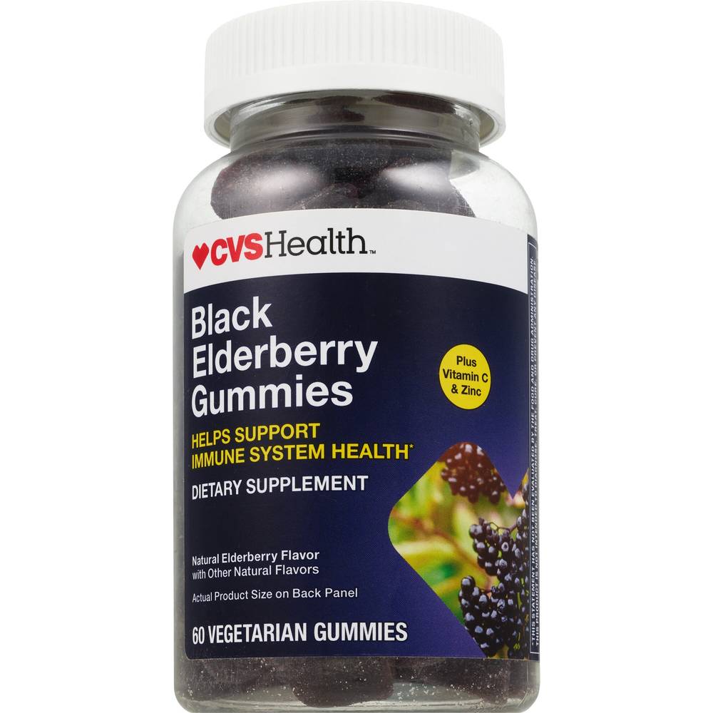 Cvs Health Black Elderberry Gummies, 60 Ct