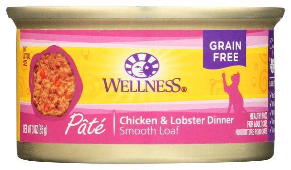 Pate Grain Free Chicken & Lobster Dinner Wellness 3 oz