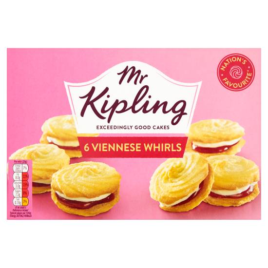Mr Kipling Viennese Whirls Cakes (6ct)