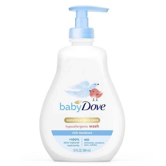 Dove Baby Sensitive Skin Care Rich Moisture Baby Wash (13 oz)