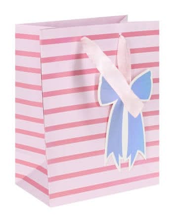 Large Gift Bags Pink Stripes