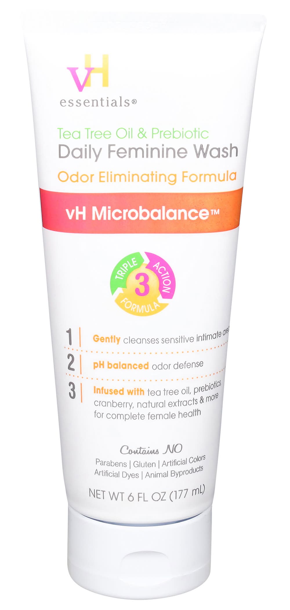 VH Essentials Tea Tree Oil & Prebiotic Ph Balanced Daily Feminine Wash (6 fl oz)