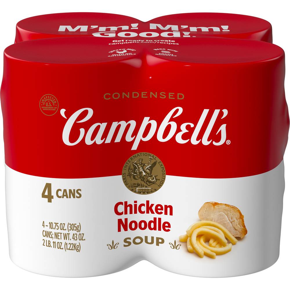 Campbell's Chicken Noodle Condensed Soup (4 ct)