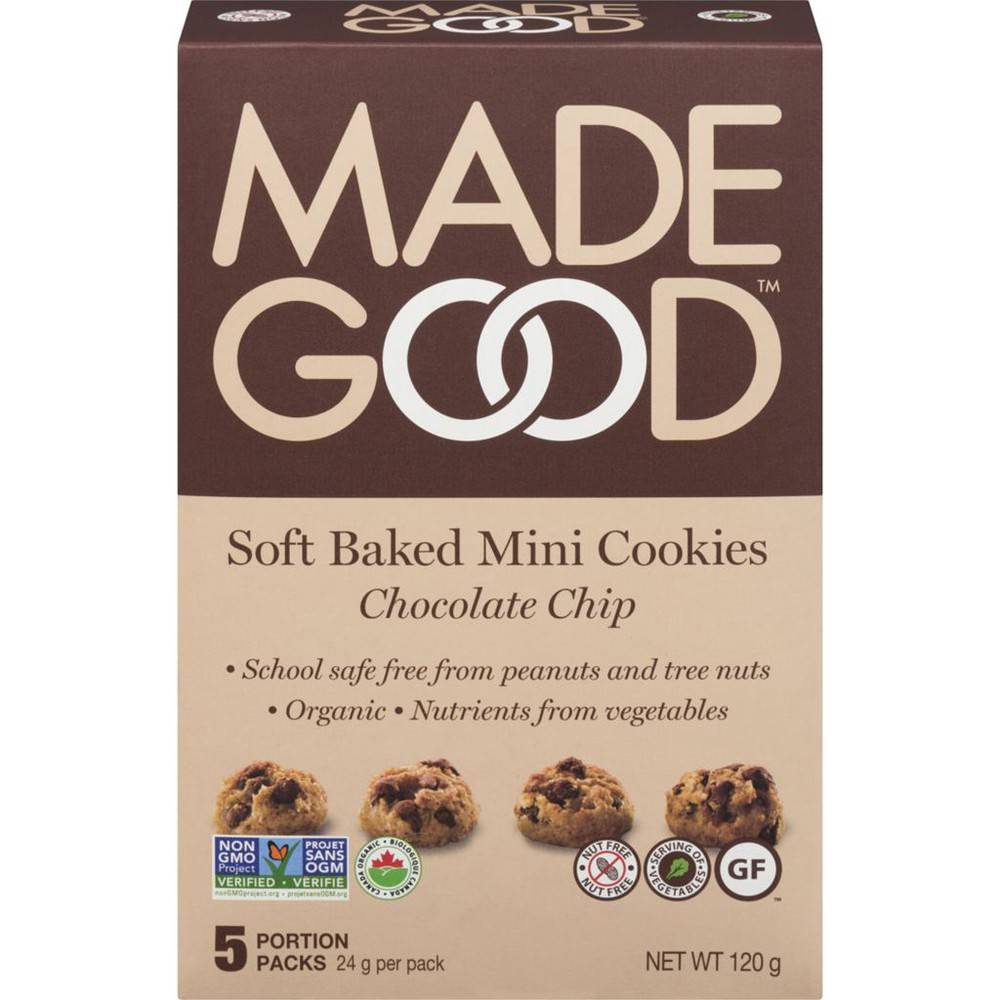 Made Good Soft Baked Mini Cookies, Chocolate Chip (120 g, 5 ct)
