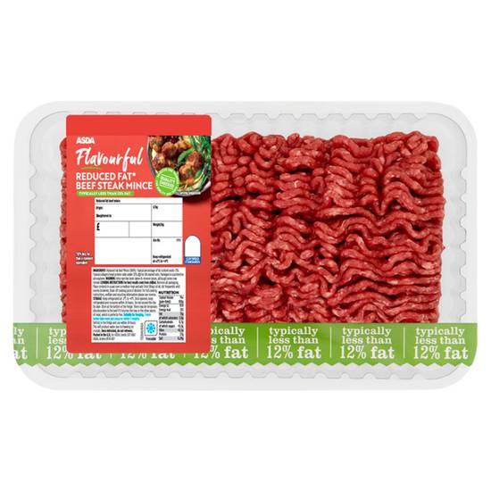 ASDA Flavourful Reduced Fat Beef Steak Mince