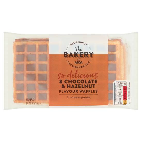 The Bakery at ASDA Chocolate-Hazelnut, So Delicious Waffles (8 pack)