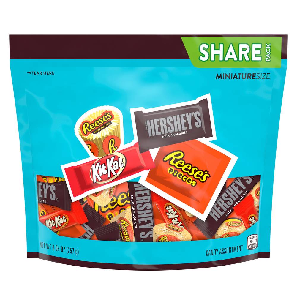 Hershey's Share pack Miniatures Candy Assortment (9.08 oz)