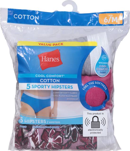 Hanes Cool Comfort Cotton Sporty Hipsters (3 ct)