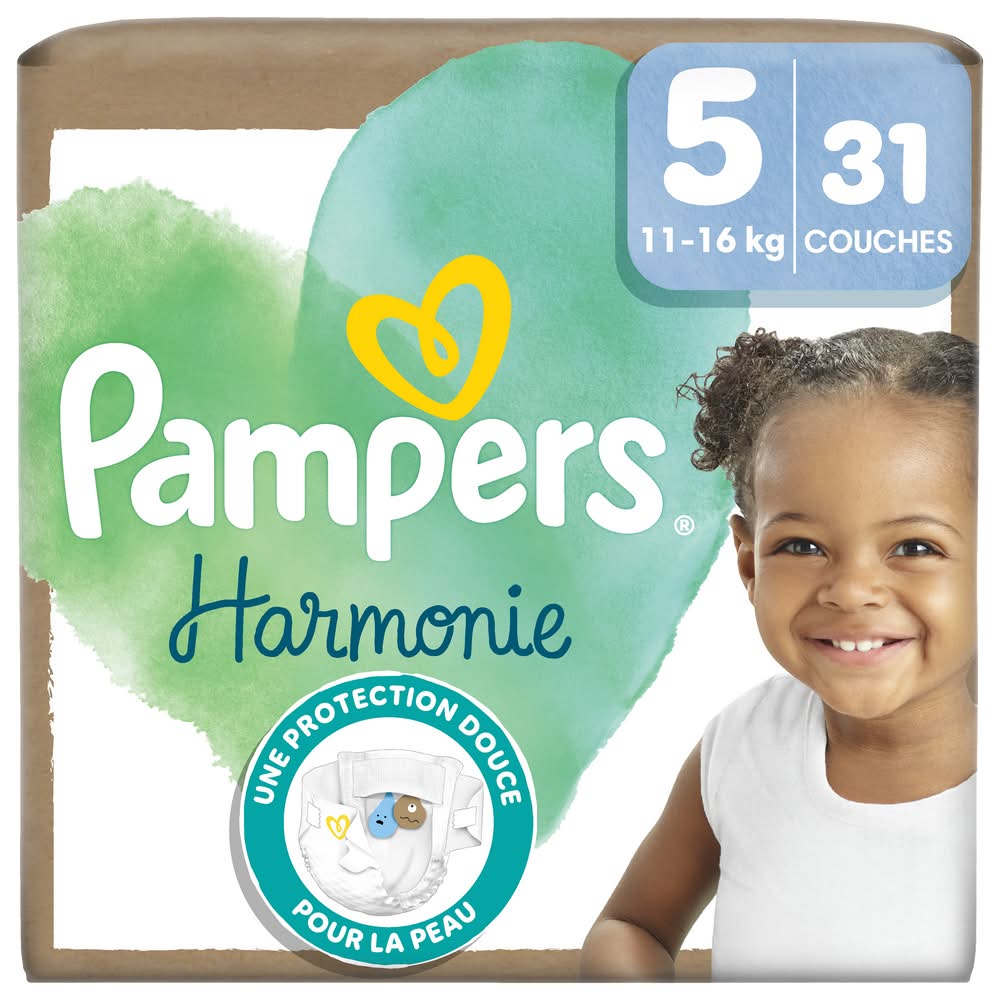 Pampers - Couches d'harmonie, T5-11 à 16 kg (31)