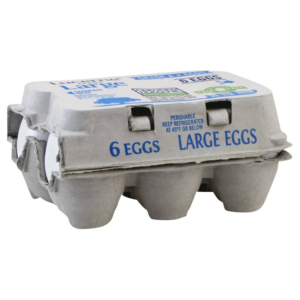 Lucerne Cage Free Grade a Large Eggs (12 oz, 6 ct)