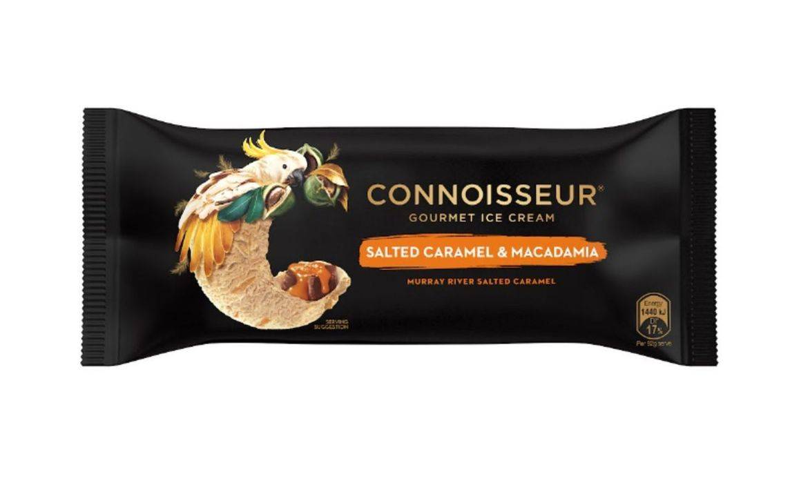 Connoisseur Murray River Salted Caramel & Macadamia Ice Cream 100mL