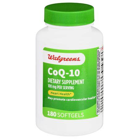 Walgreens CoQ-10 100 mg Softgels - 180.0 ea