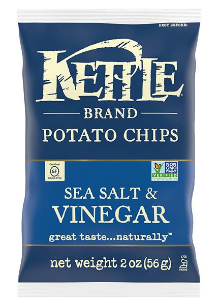 Kettle Brand Potato Chips Salt & Vinegar 2oz