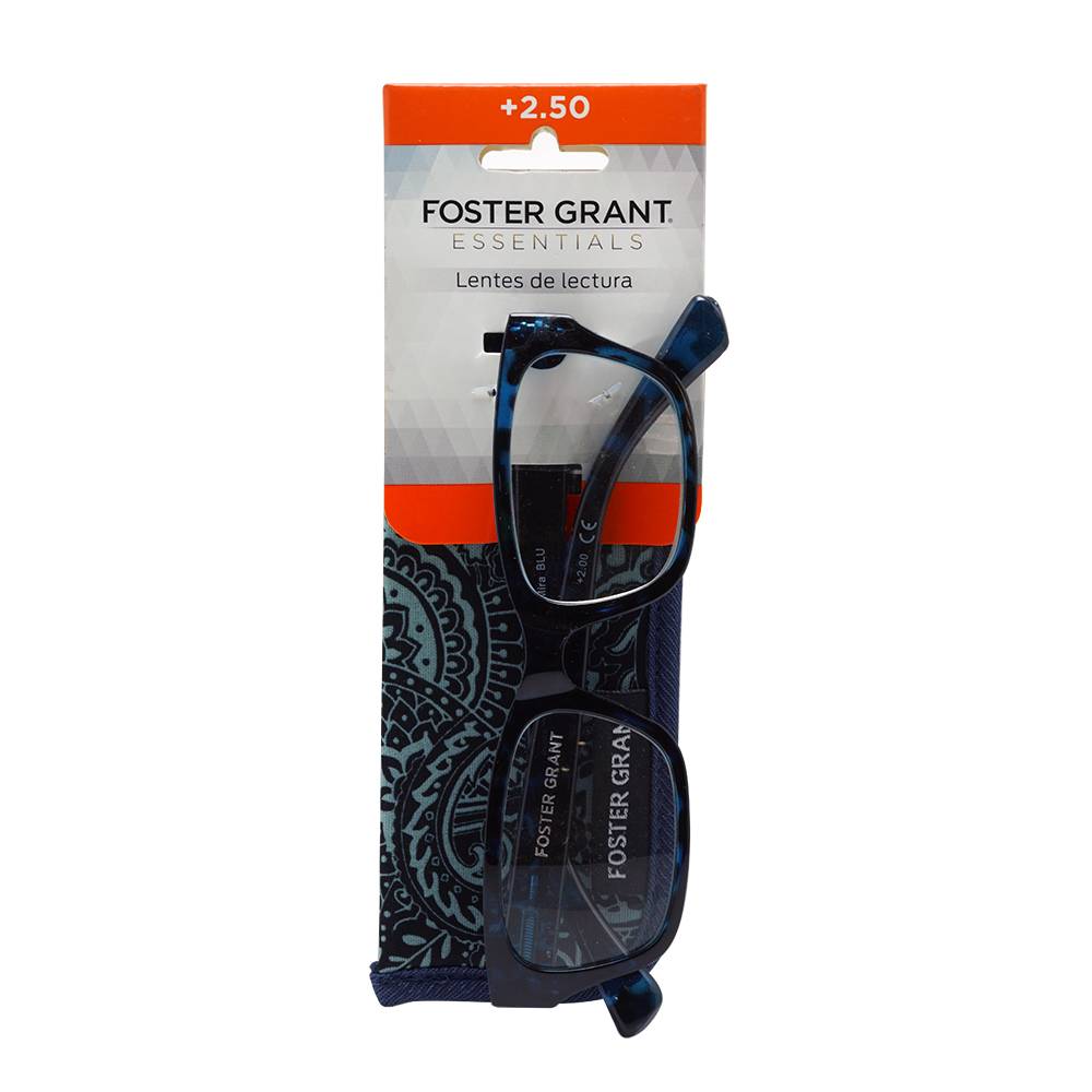 Foster grant essentials lentes de lectura mira +2.50 (blister 2 piezas)