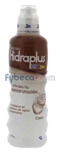 Hidraplus 75Meq  Zinc Coco Frasco 400Ml