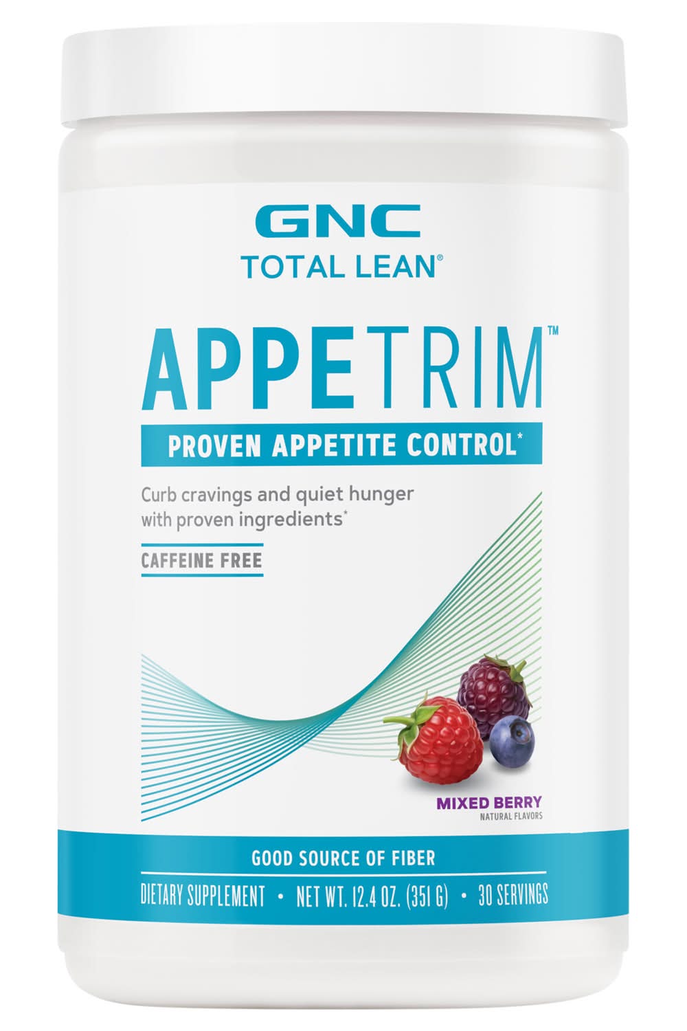 GNC Total Lean Appetrim Proven Appetite Control Supplements, Mixed Berry (12.4 oz)