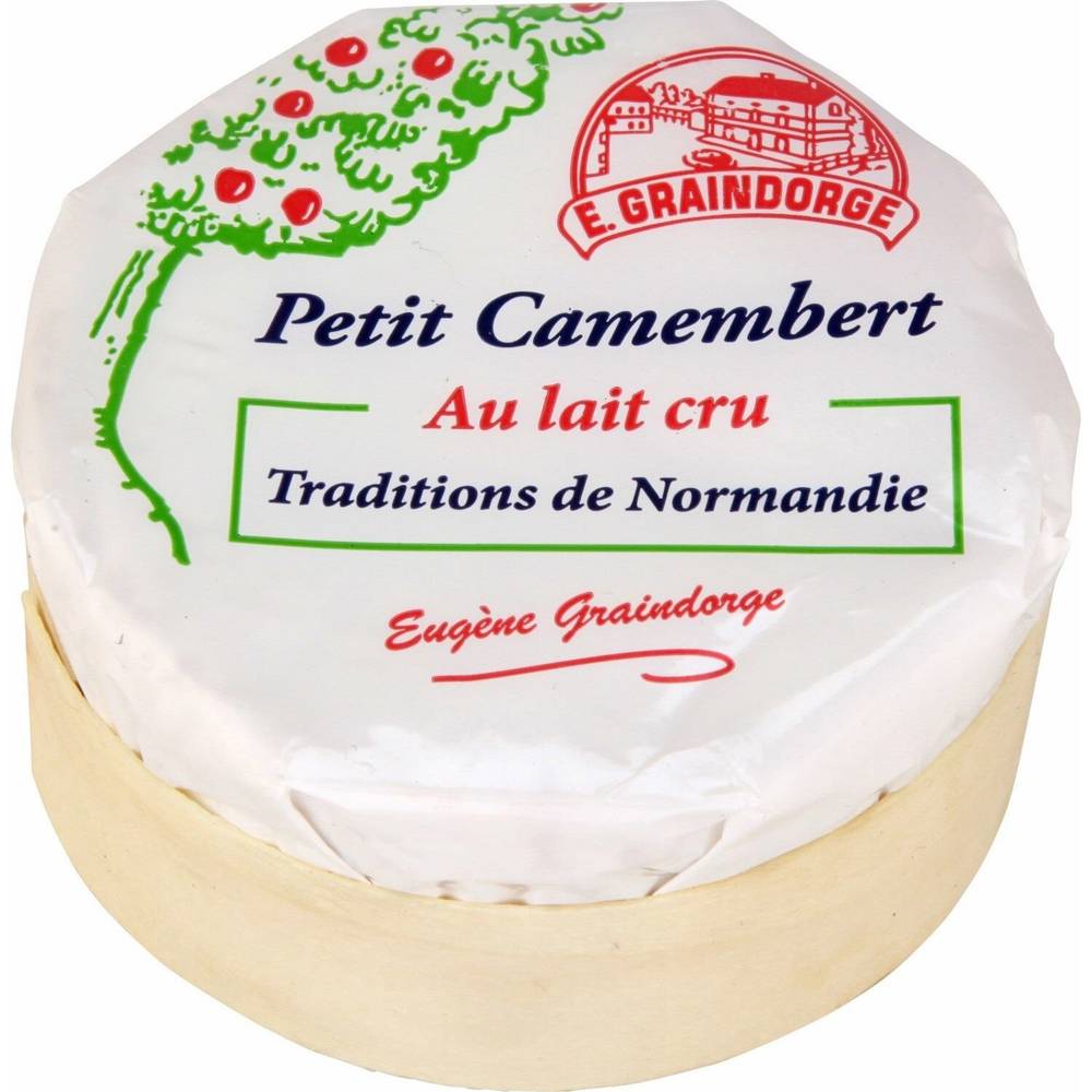 Fromage Camembert au lait cru GRAIN D'ORGE - la boîte de 150g