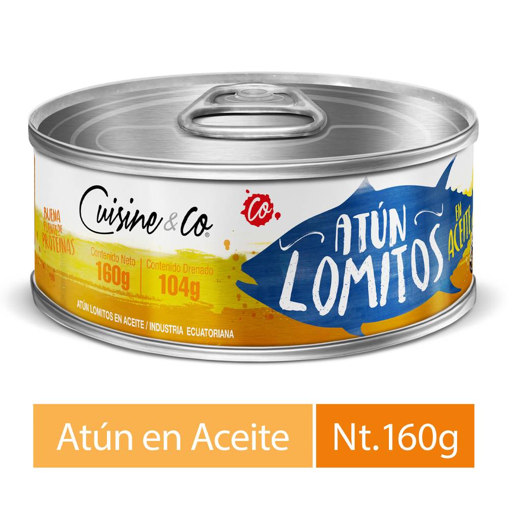 Cuisine & co lomitos de atún en aceite (104 g)