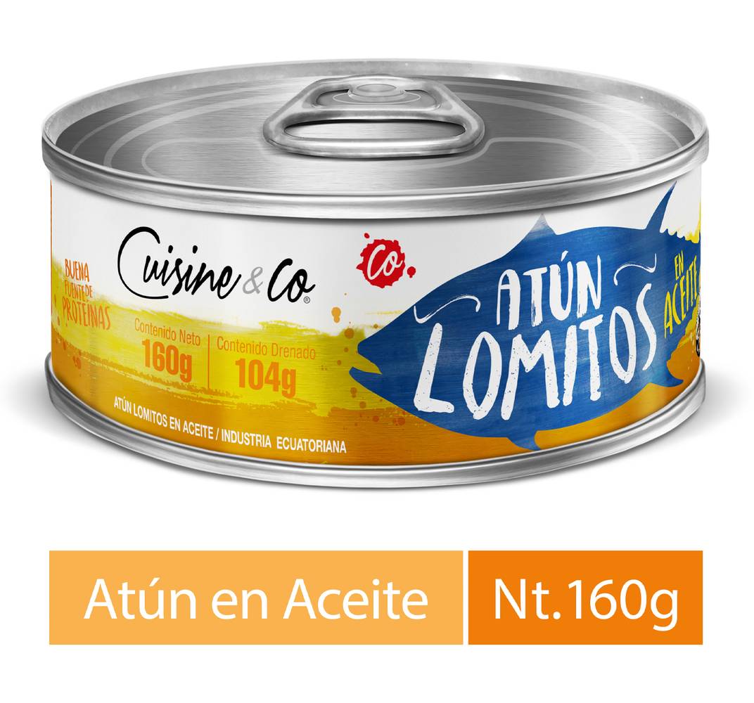 Cuisine & Co · Lomitos de atún en aceite (160 g)
