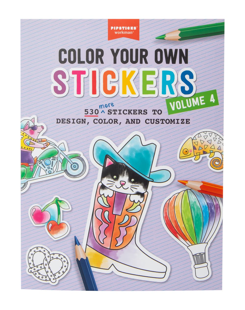 Color Your Own Stickers Book 530-Count, Volume 4
