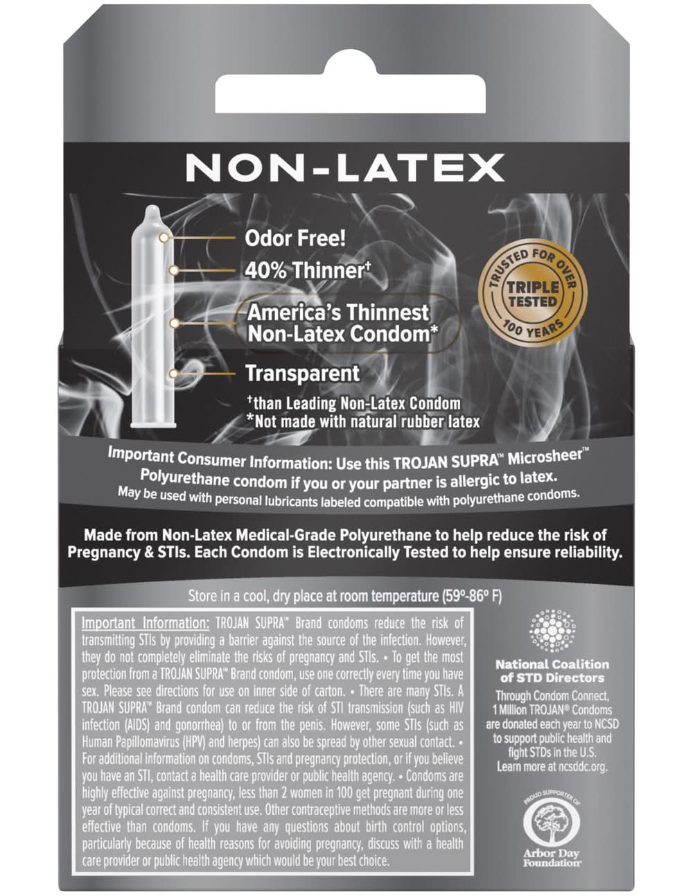 trojan non lubricated condoms review Trojan Raw Pure Feel Non Latex Condoms main image 0