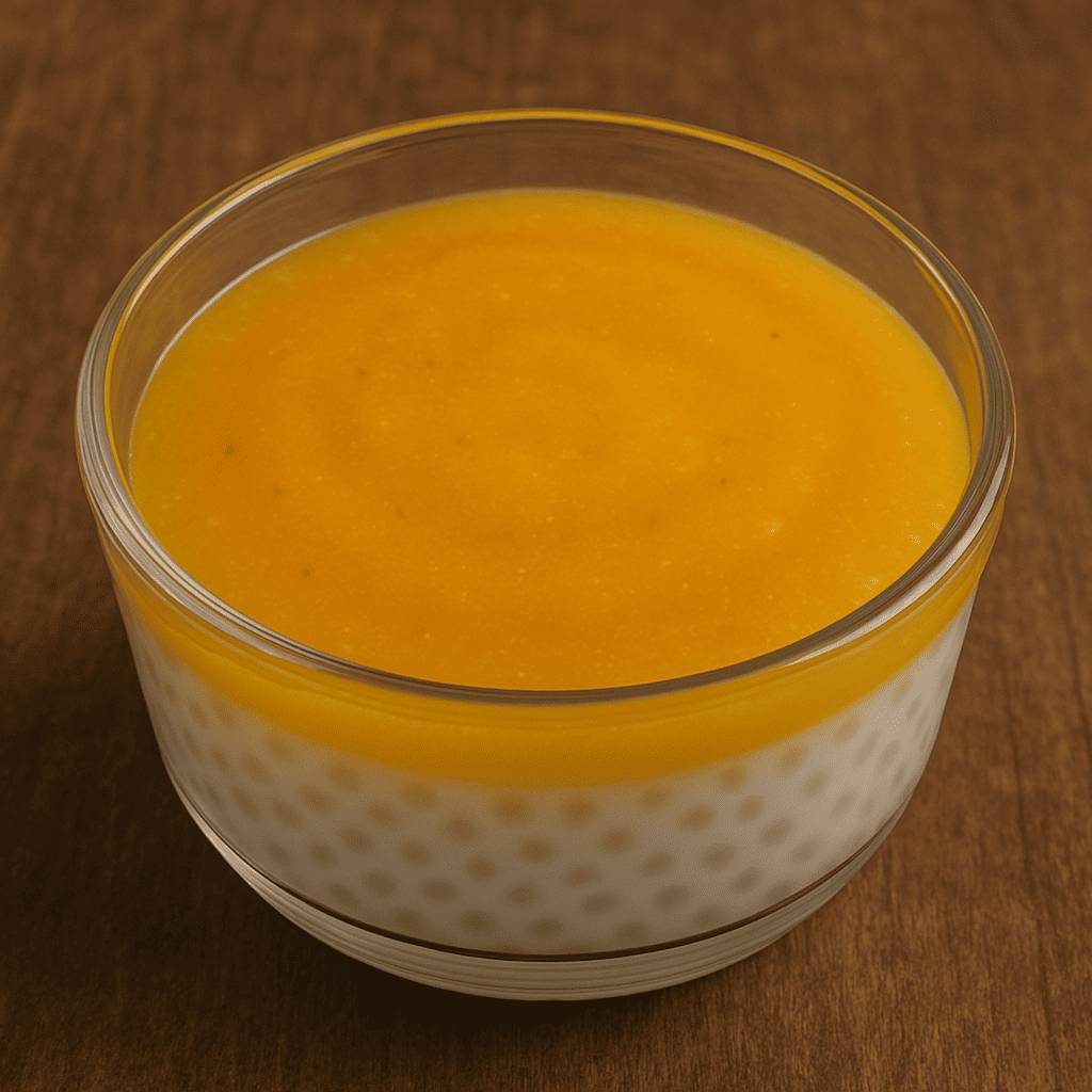 Perle de tapioca coco coulis fruits exotiques