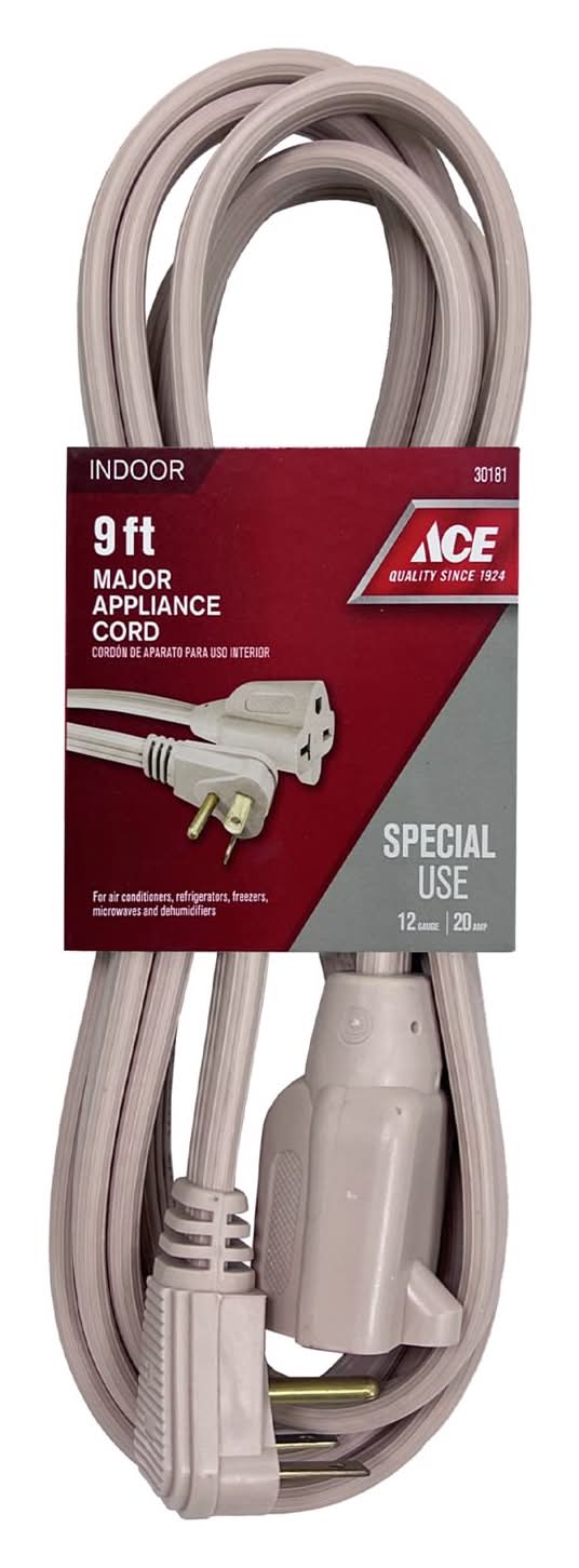 ACE 12/3 Spt-3 125 V 9 Ft. L Appliance Cord