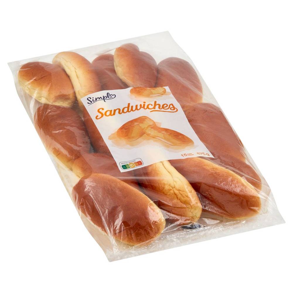 Simpl Sandwiches 15 Pièces 675 g