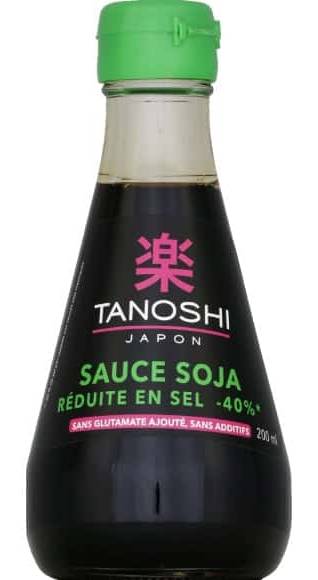 Tanoshi - Sauce soja réduite en sel (200ml)