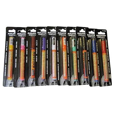 Chartpak® Molotow® ONE4ALL™ 127 Series 4 mm Nib Blister Carded Paint Marker, Signal Black (227.212BC)