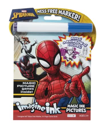 Imagine ink® Magic ink Pictures Mess-Free Coloring Book - Spider-Man
