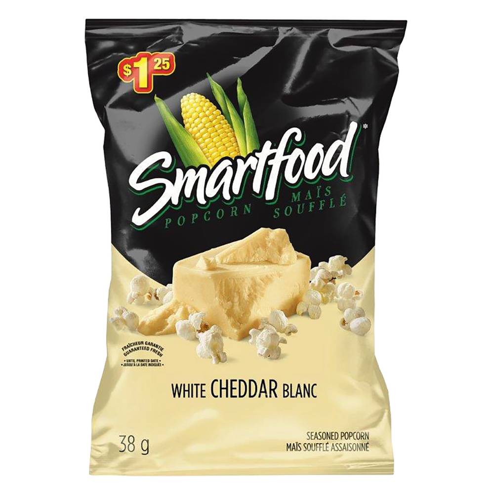 Smartfood maïs soufflé au cheddar blanc
