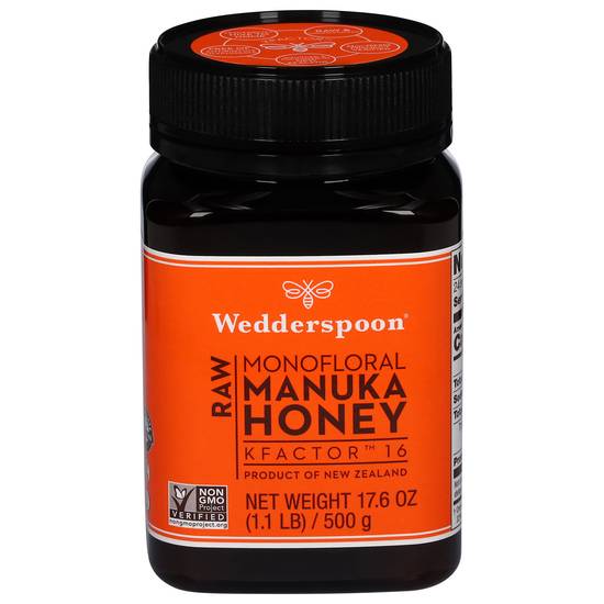 Wedderspoon Kfactor 16 Raw Manuka Honey