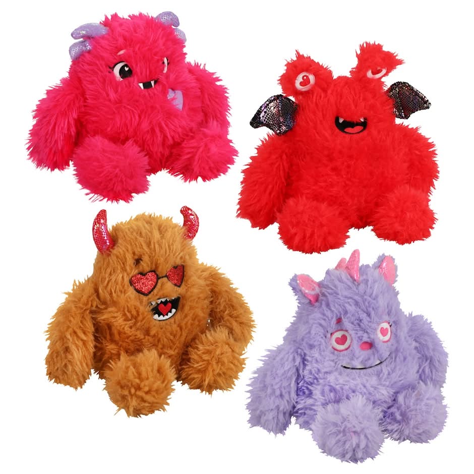 Valentine's Day Themed Monster Plush Doll, Assorted Designs, 1 ct.