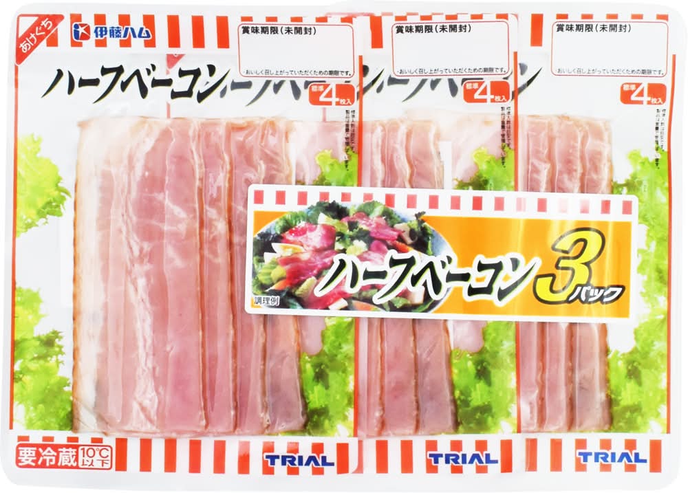 伊藤ハム ハーフベーコン (34g x 3)