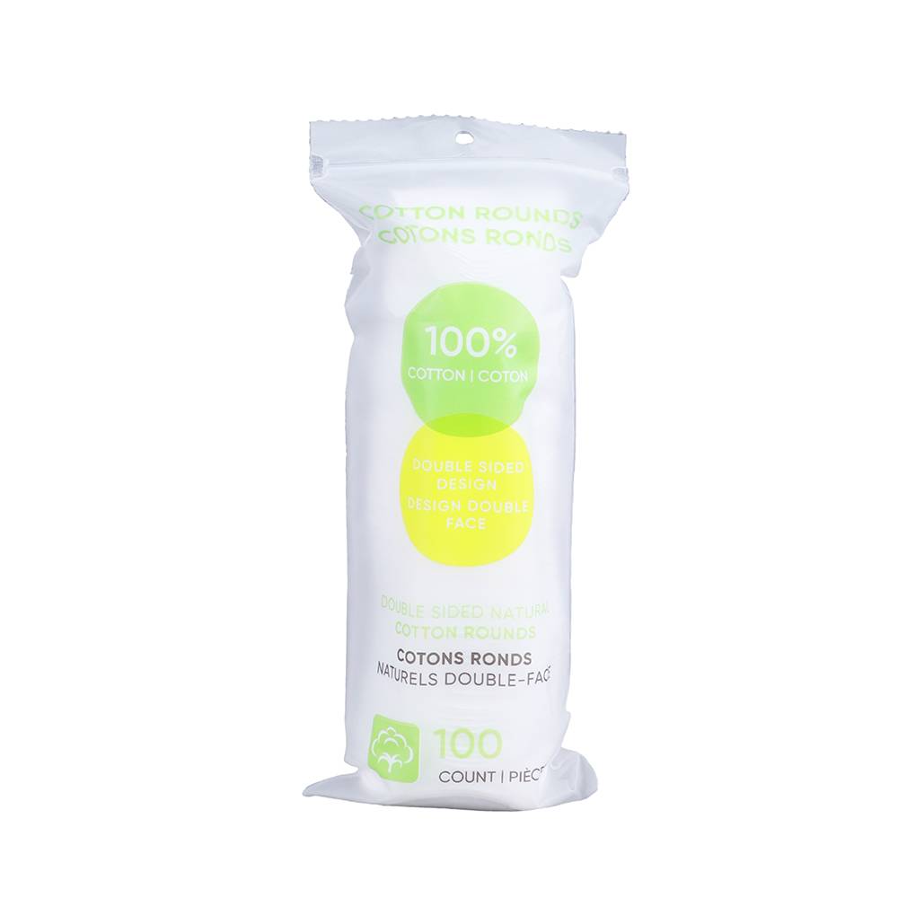 Miniso · Almohadillas doble cara 100% algodón (100 un)