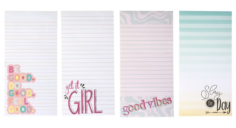 Jot Inspirational Magnetic Notepads, 4x8 in.